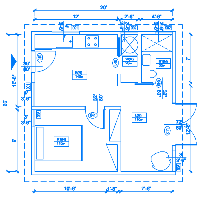 Traditional 1 Bedroom